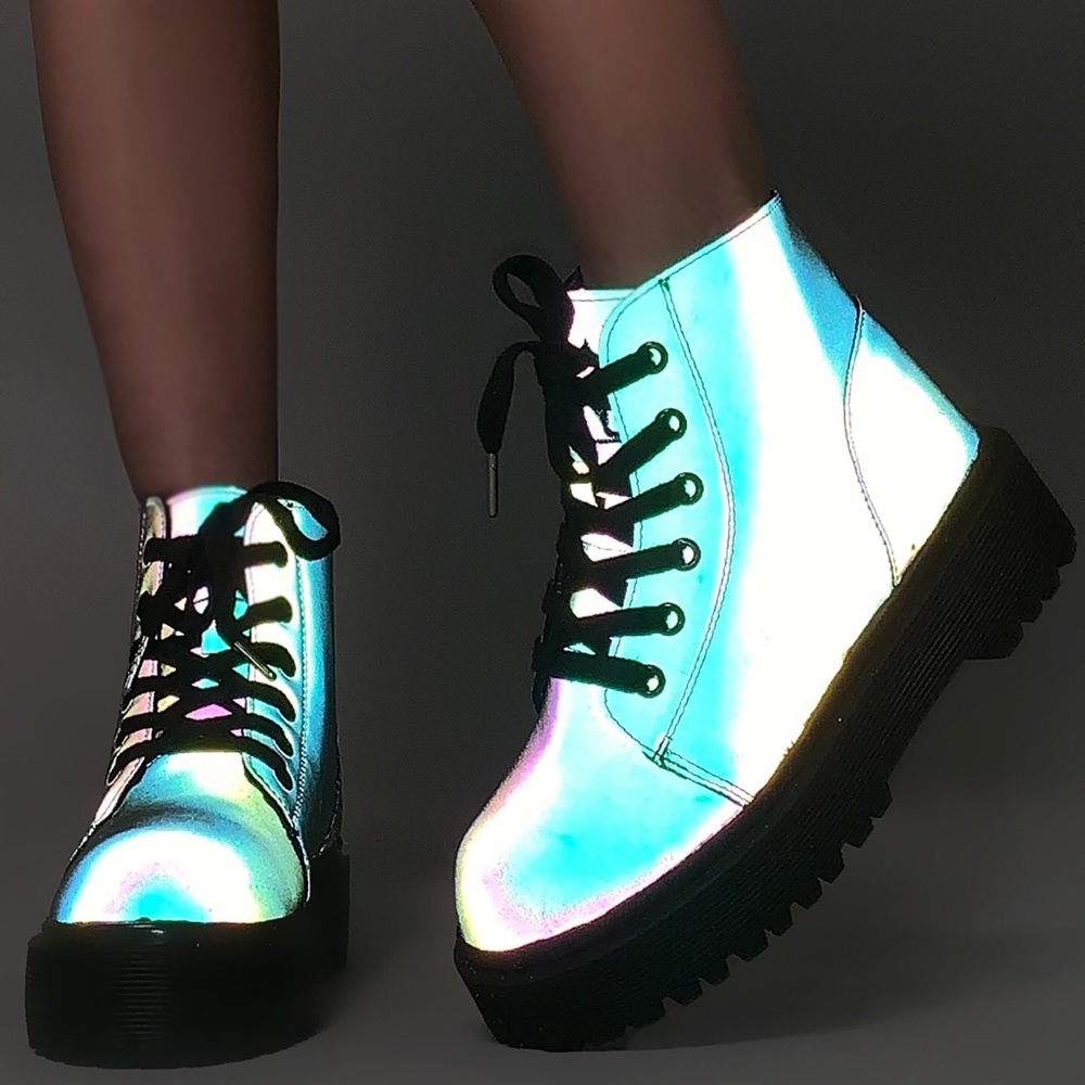 YRU Reflective Combat Boots